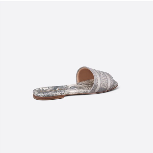 Dior Toile Gray Slides - Picture 5 of 11